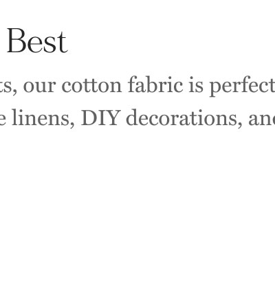 For Your Holiday Best With metallic gold accents, our cotton fabric is perfect for festive garments, table linens, DIY decorations, and so much more. Get inspired