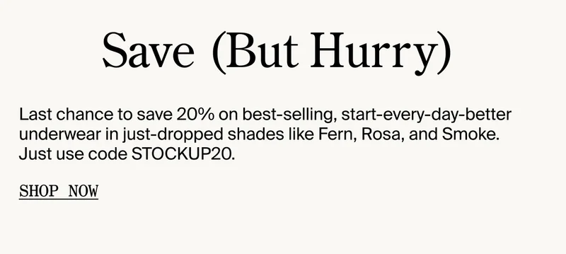 UNDIES UPGRADE SALE