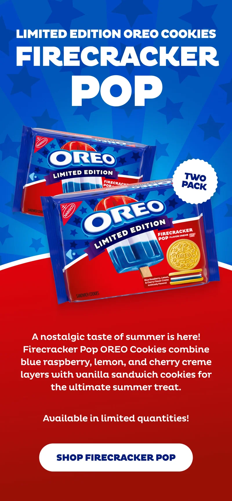 Shop Firecracker Pop OREO Cookies Shop Firecracker Pop OREO Cookies