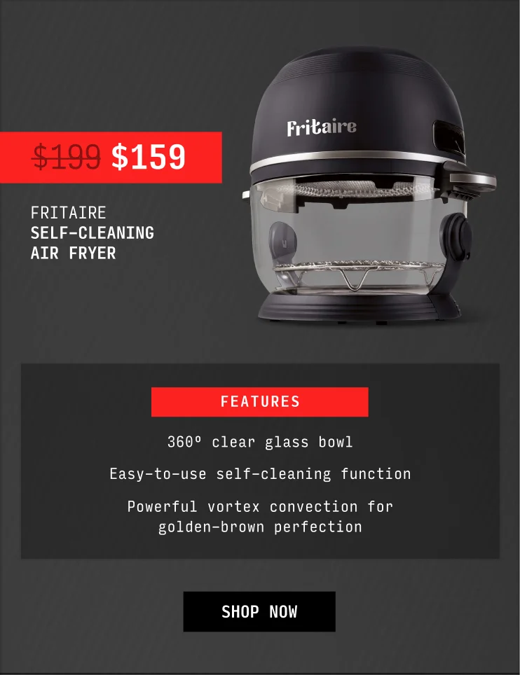 Self-Cleaning Transparent Air Fryer