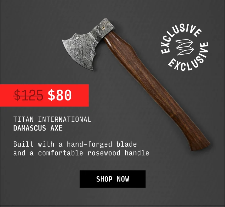 Exclusive Damascus Axe