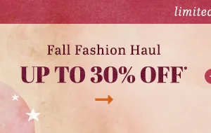 Fall fashion haul up to 30% off*