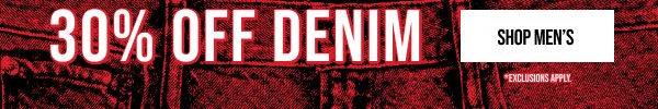 30% off Denim Shop Men's