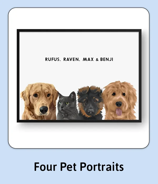 Four Pet Portraits