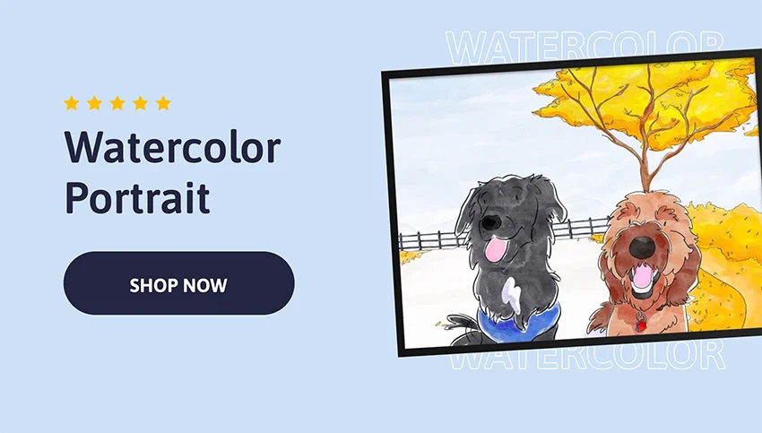 Watercolor Pet Portrait