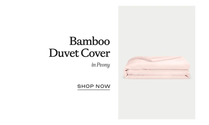 Bamboo Duvet Cover in Peony - Shop Now