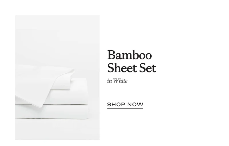Bamboo Sheet Set in White - Shop Now