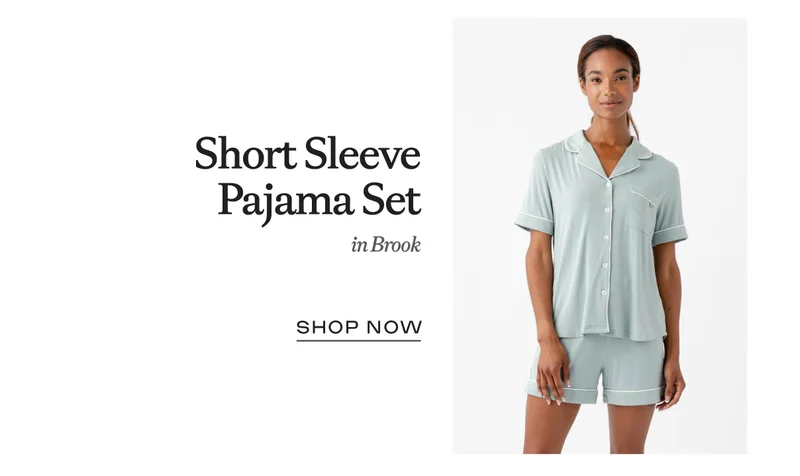 Short Sleeve PJ Set in Brook - Shop Now