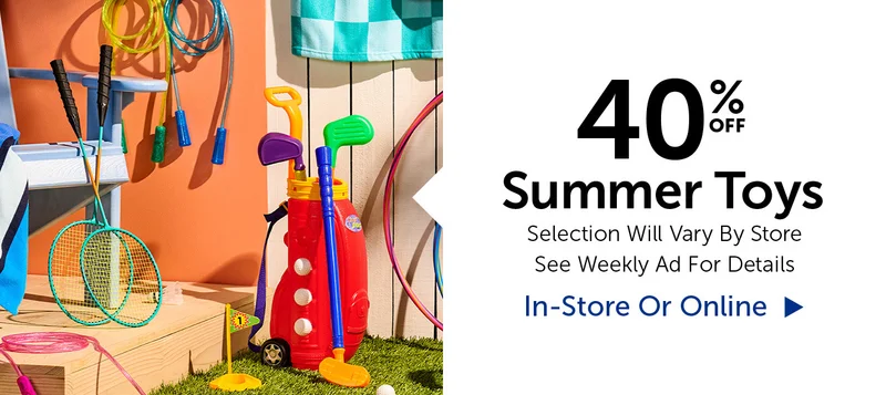 40% Off Summer Toys - Select Categories