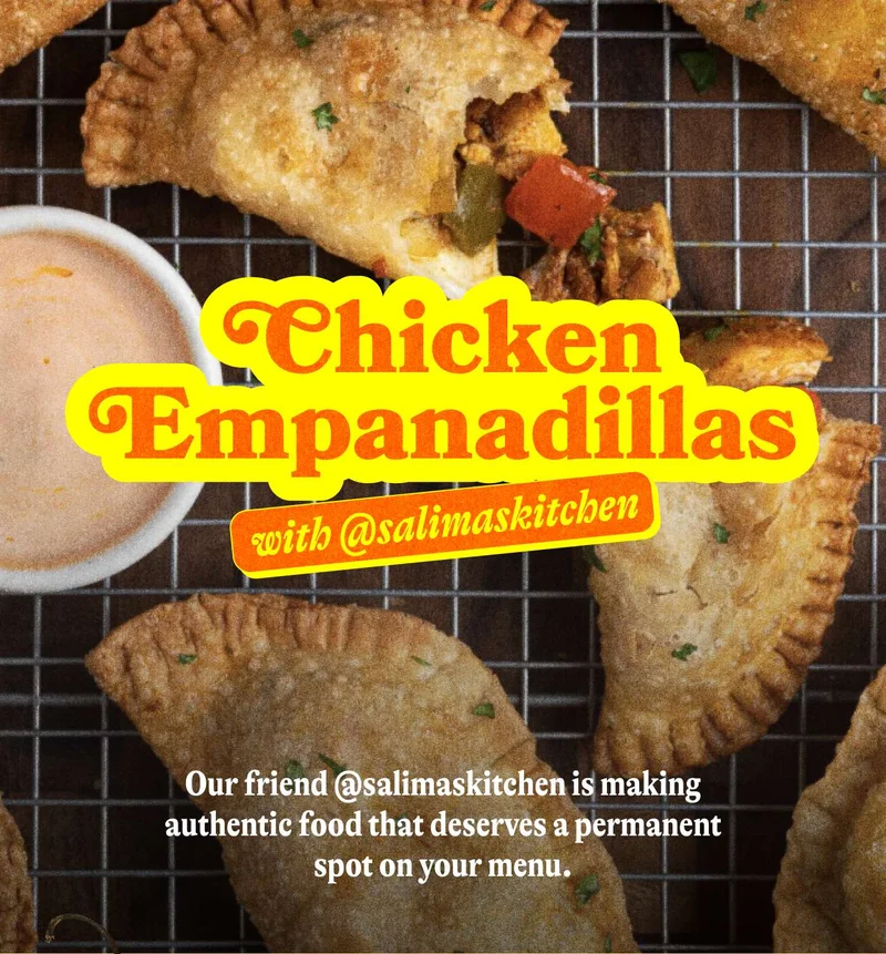 Chicken Empanadillas with @salimaskitchen  Our friend @salimaskitchen is making authentic food that deserves a permanent spot on your menu.