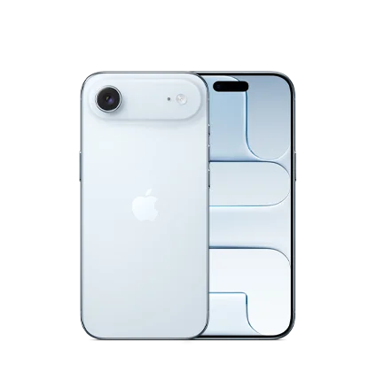 iPhone Air, ** 2-in-1 camera system, one lens, available colors: sky blue, light gold, cloud white, space black