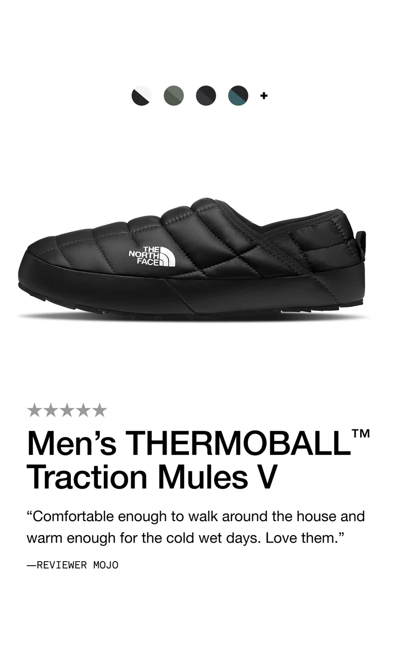 THERMOBALL™ Traction Mules Leather "Comfortable enough to walk around the house and warm enough for the cold wet days. Love them."  -REVIEWER MOJO