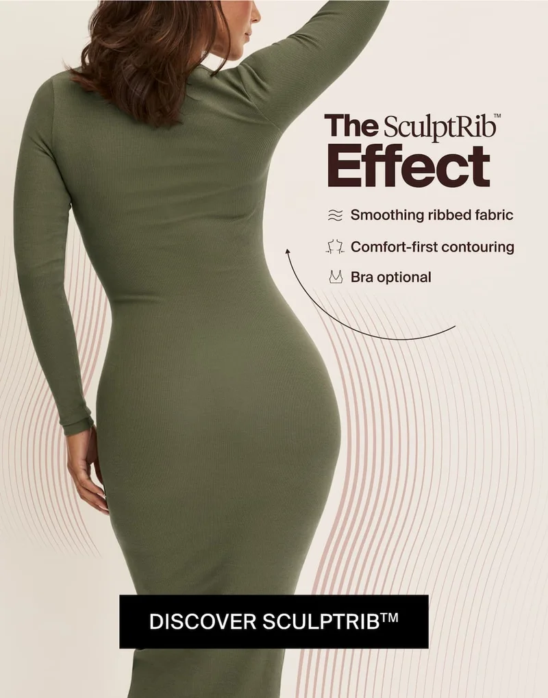 The SculptRib Effect. Smoothing ribbed fabric - comfort-first contouring, bra optional. Discover SculptRib