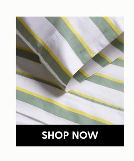 Off-Set Stripe Brushed Cotton Sheet Set