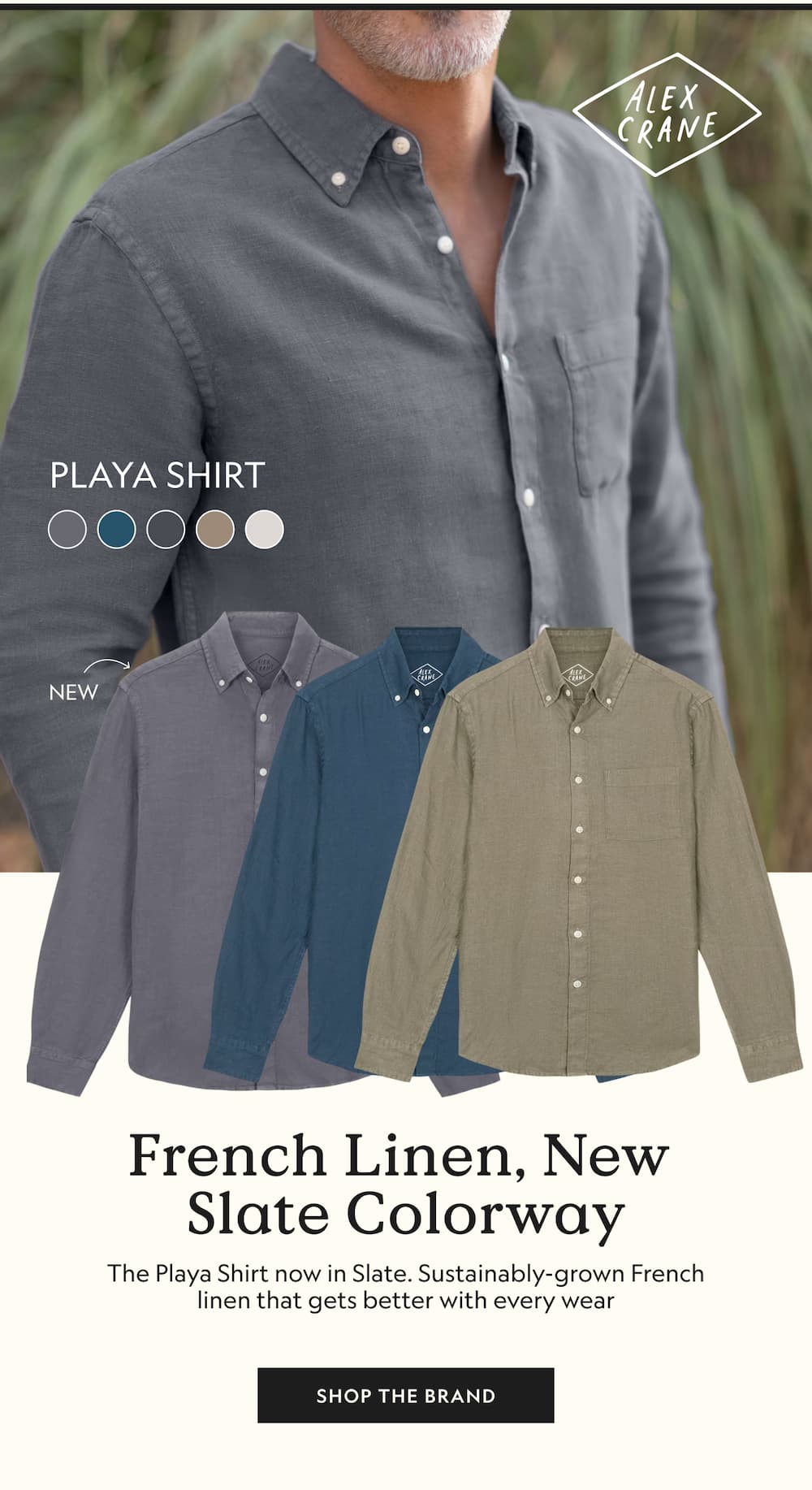 French Linen, New  Slate Colorway