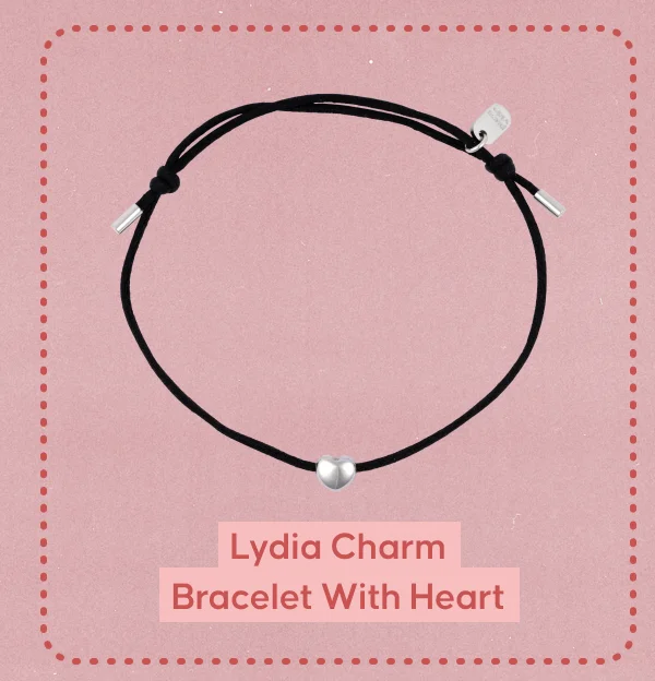 Lydia Charm Bracelet with Heart