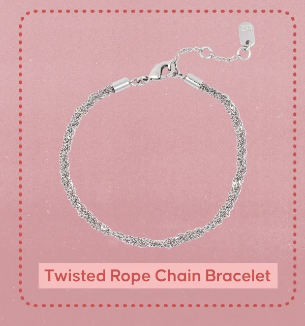 Twisted Rope Chain Bracelet