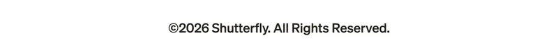 Shutterfly Footer