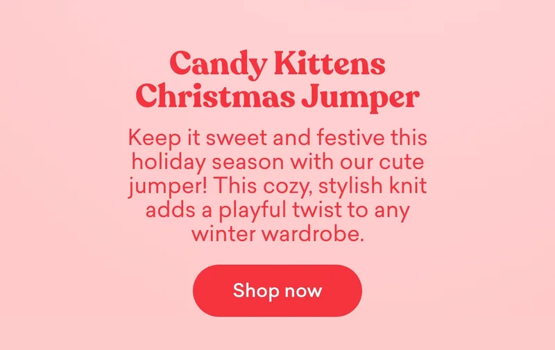 Candy Kittens Christmas Jumper