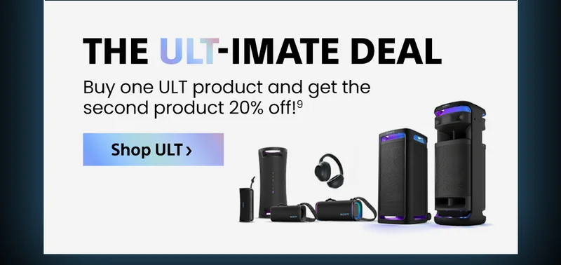 The ULT-IMATE DEAL. Buy one ULT product and get the second product 20% off! | Shop ULT