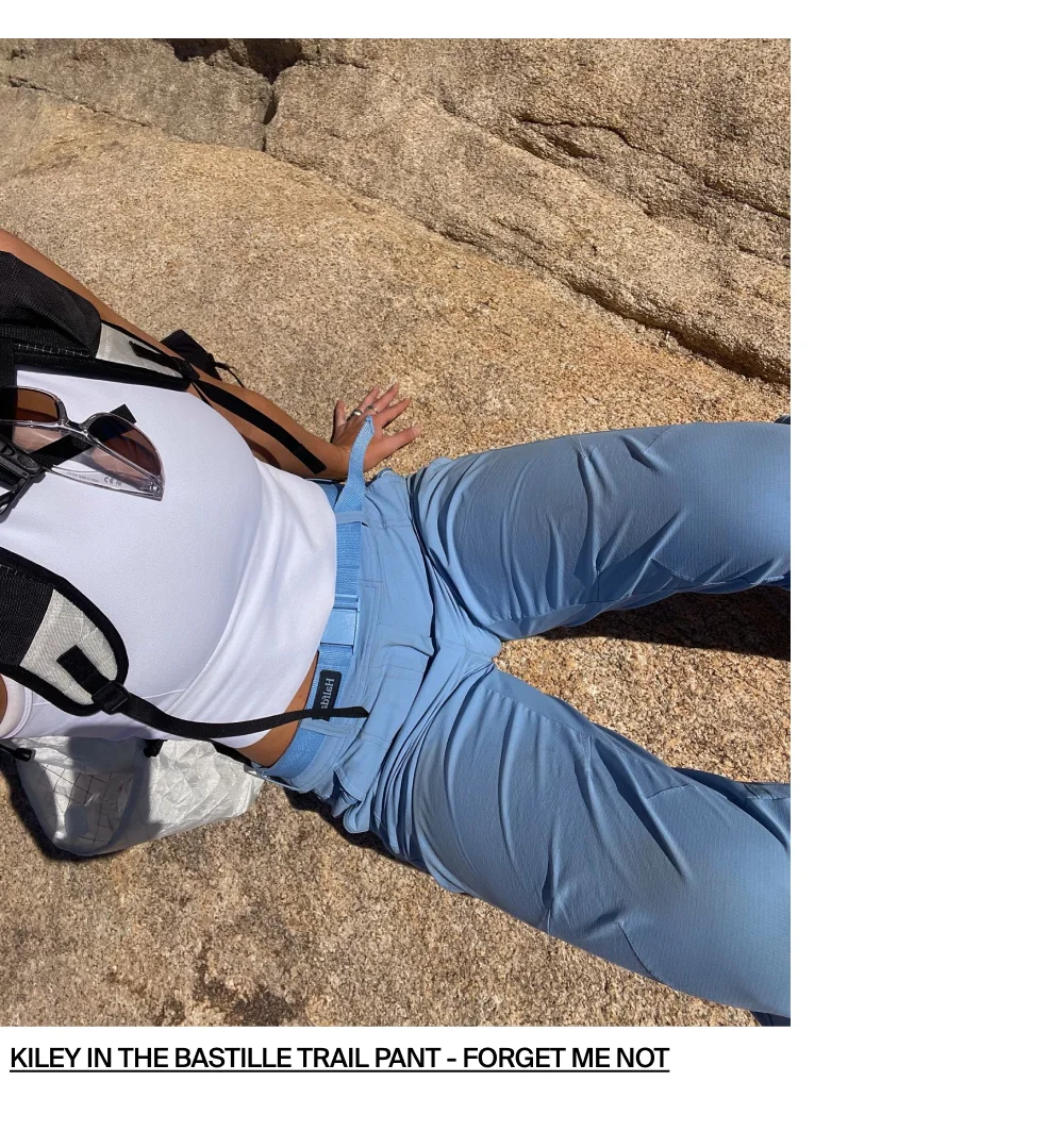 Kiley in the Bastille Trail Pant