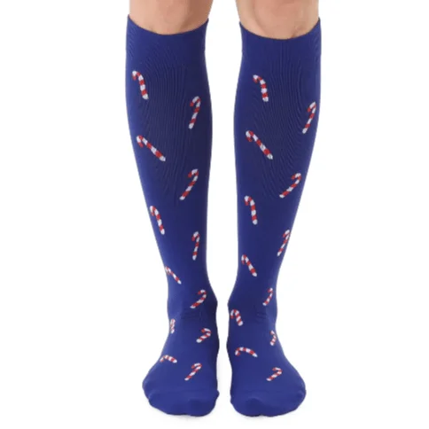 Image of Candy Cane Compression Socks