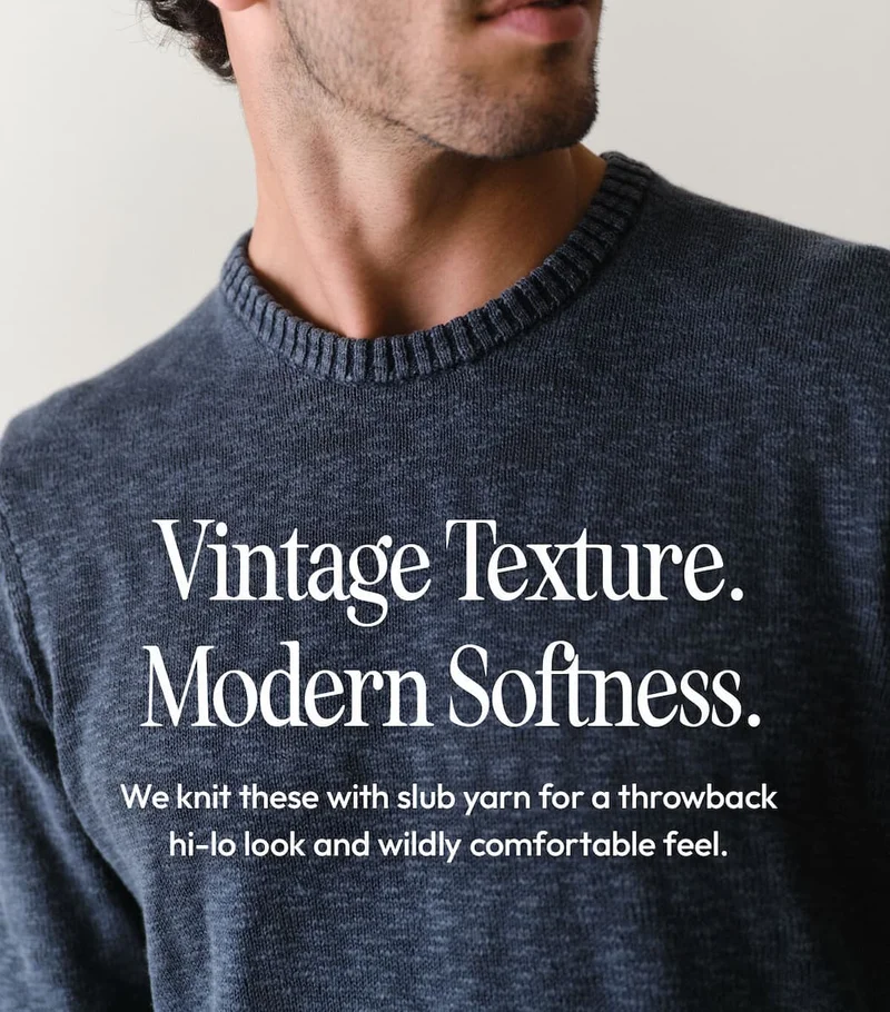 Vintage Texture. Modern Softness.