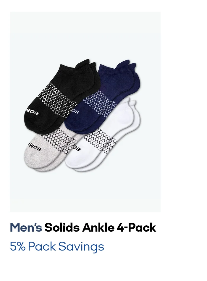 Men's Merino Wool Blend Calf Sock 4-Pack
