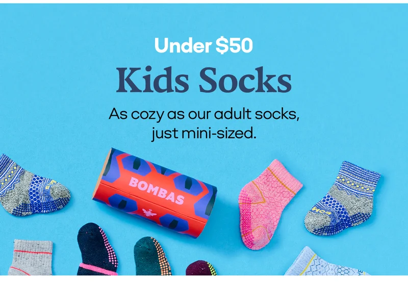 Under $50 Kids Socks As cozy as our adult socks, just mini-sized.