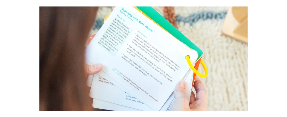 They Play Guide: Explore ways to play with each item, expert tips, and developmental info to help you support their growth.