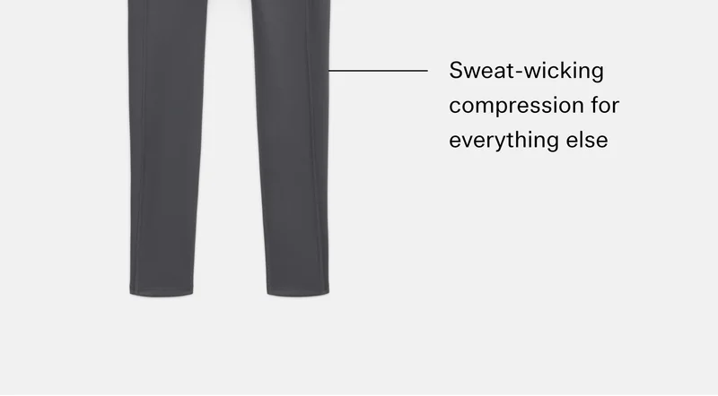 Sweat-wicking compression for everything else