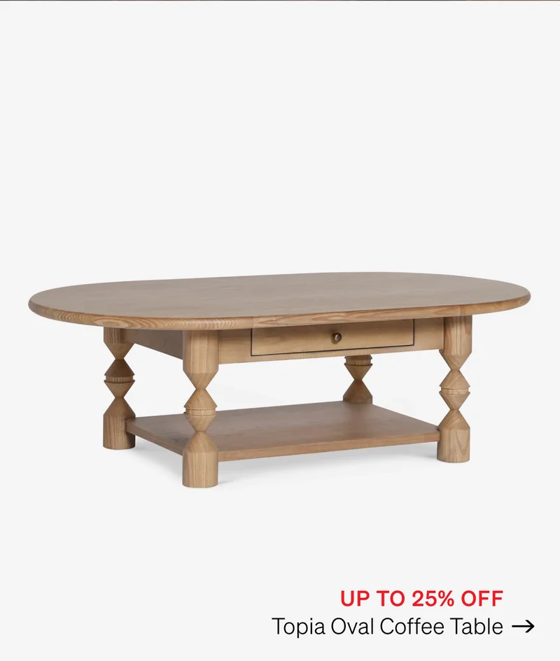 Shop Topia Oval Coffee Table