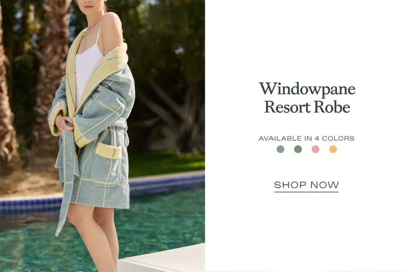 Windowpane Resort Robe Windowpane Resort Robe