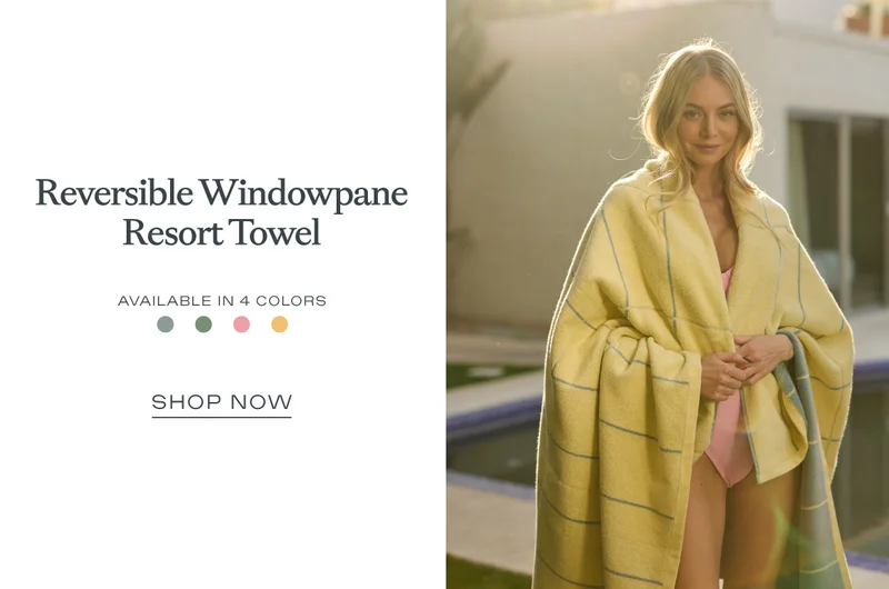 Windowpane Resort Towel Windowpane Resort Towel