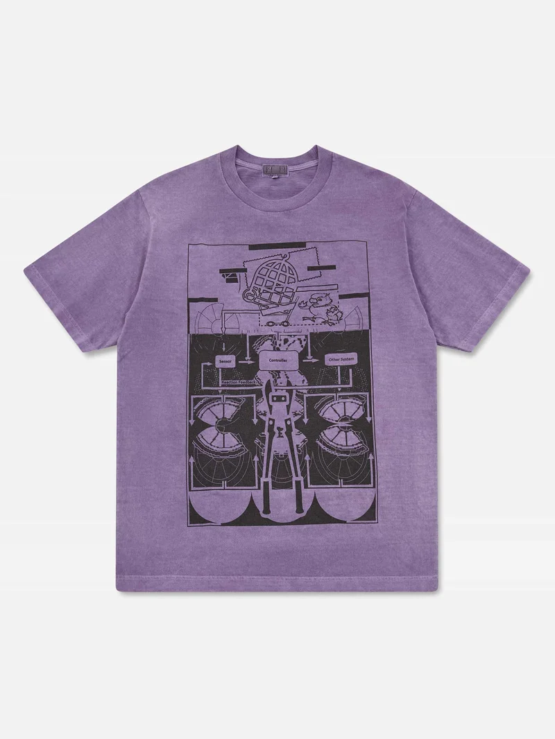 Image of C.E Cav Empt Overdye MP Looperator Tee - Purple