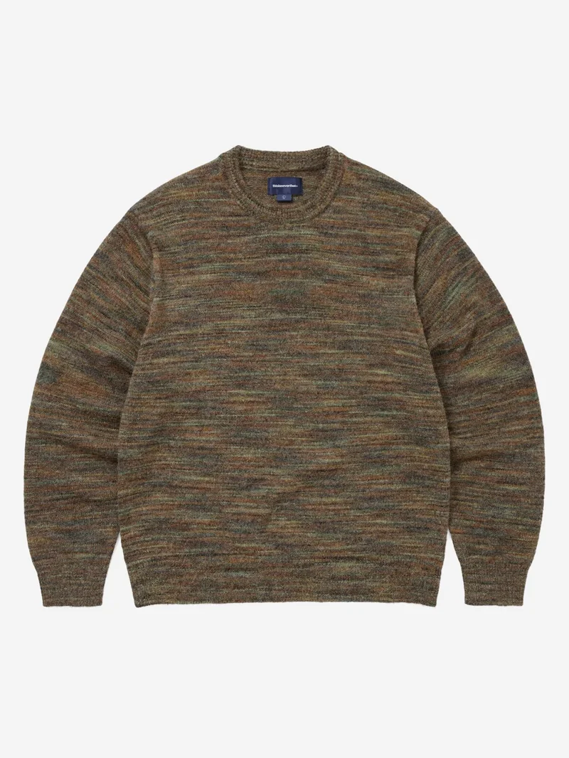 Image of thisisneverthat Static Knit Sweater - Olive