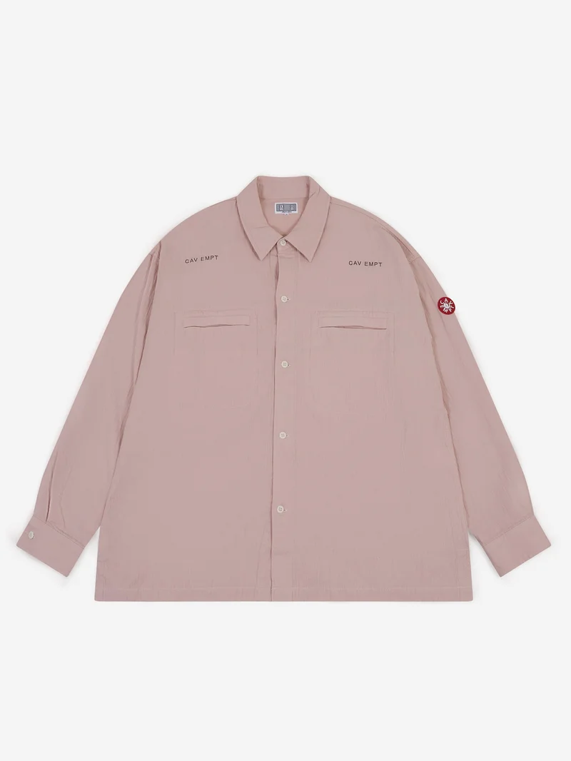 Image of C.E Cav Empt Soft Cotton Casual Shirt - Pink