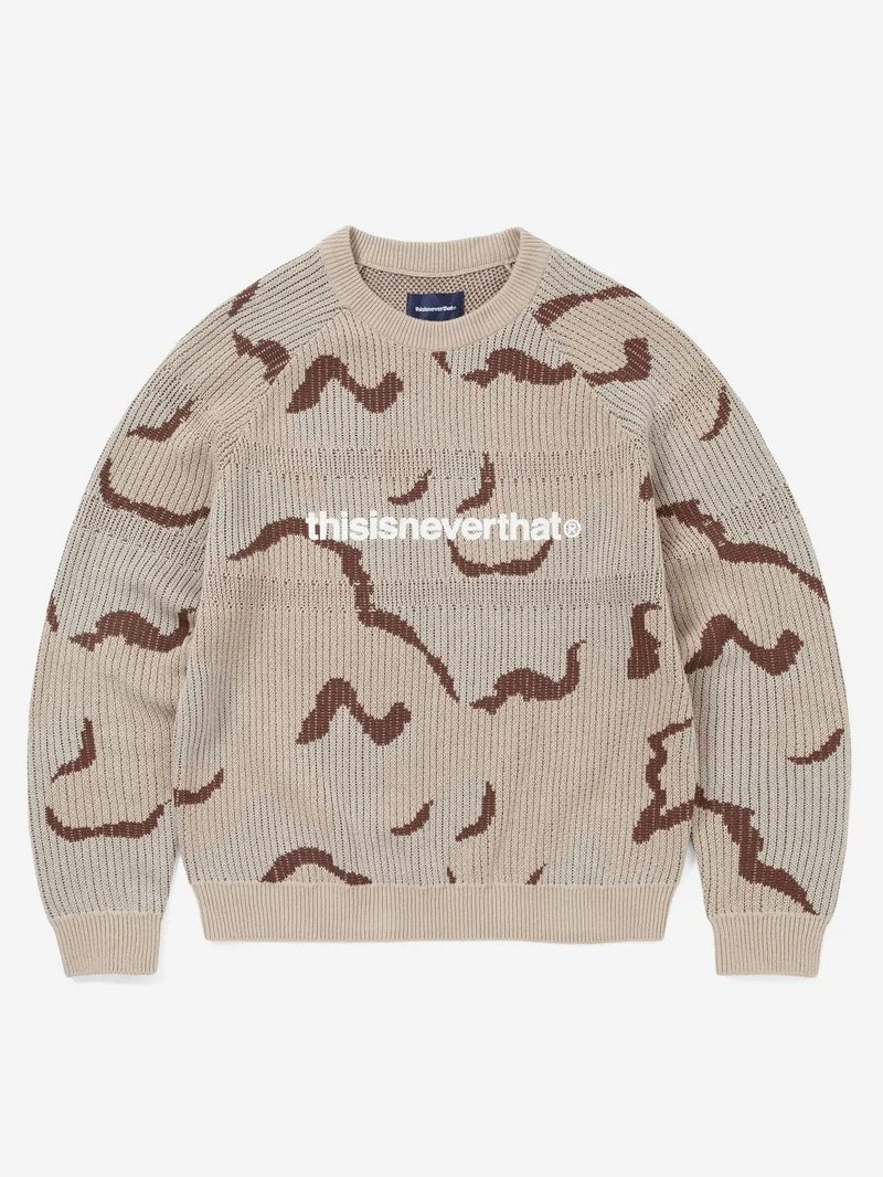 Image of thisisneverthat T-Logo Knit Sweater - Camo
