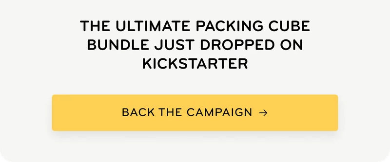 20% off new travel bags and packing tools