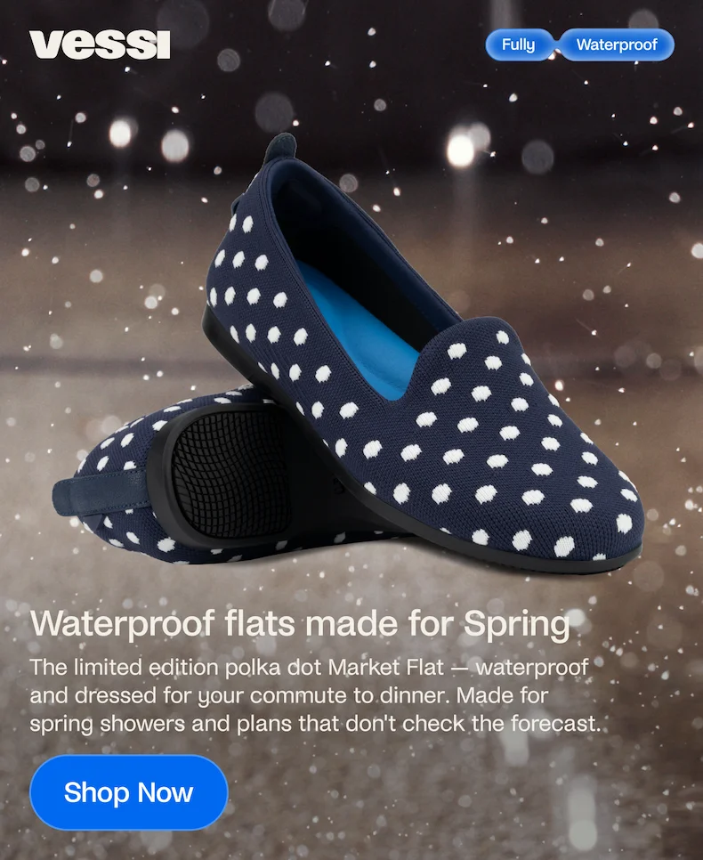 Waterproof Flats made for Spring