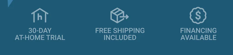 30-day at-home trial. Free shipping included. Financing available.