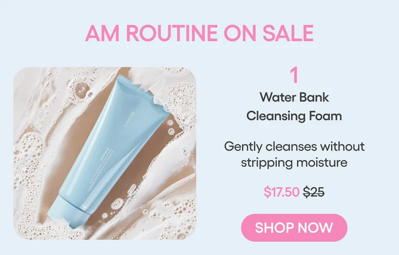 water bank cleansing foam