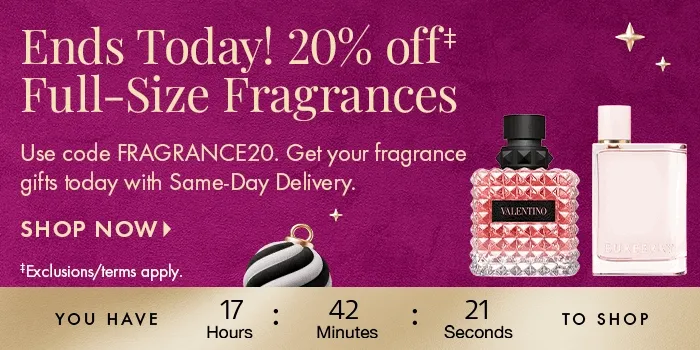 20% off Full Size Fragrance