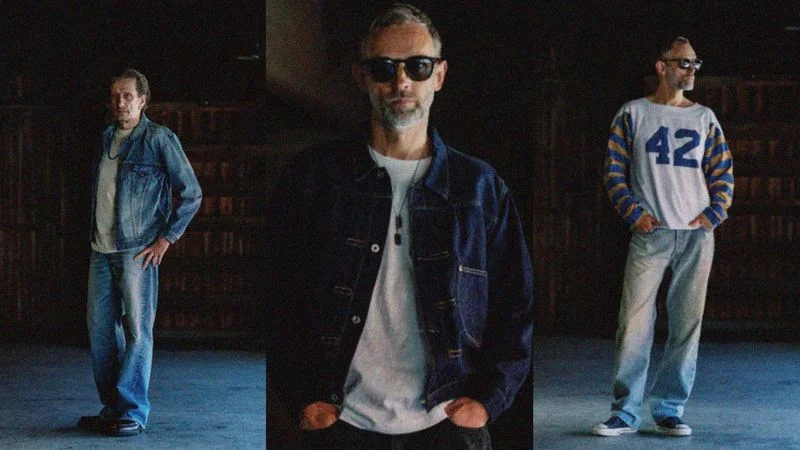 Three images from the spring 2026 Fullcount lookbook.