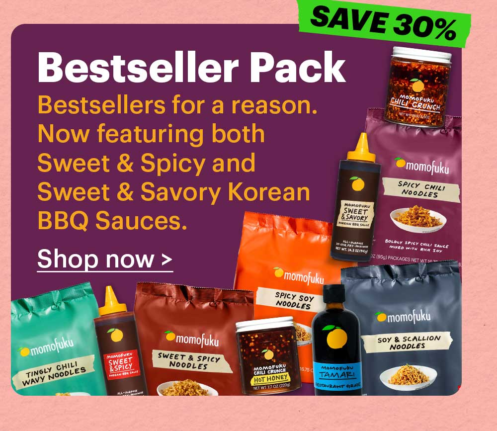 Bestseller Pack  Bestsellers for a reason. Now featuring both Sweet & Spicy and Sweet & Savory Korean BBQ Sauces.  Shop now >