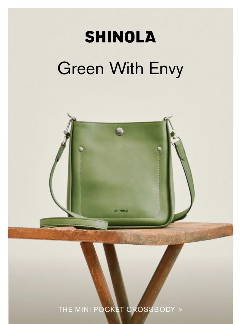 SHINOLA Green With Envy | The Mini Pocket Crossbody