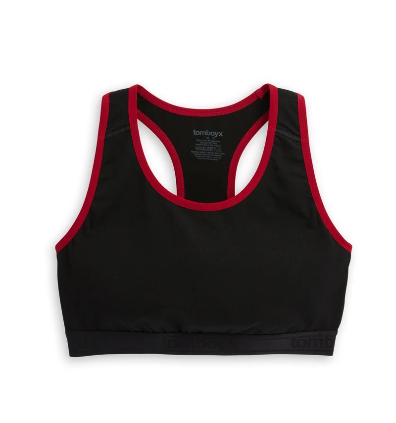 Image of Racerback Soft Bra - Red Edge