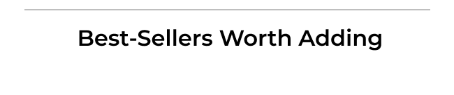 Best-Sellers Worth Adding
