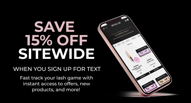 Save 15% off Sitewide when you sign up for Text
