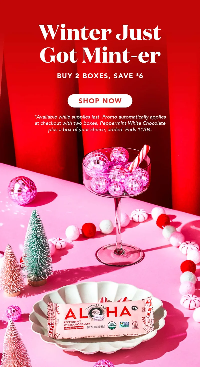 Winter just got mint-er! Buy a box of Peppermint White Chocolate and a second box of another flavor to save $6! Available while supplies last. Promo automatically applies in cart with two boxes added. Excludes special edition. Ends 11/04